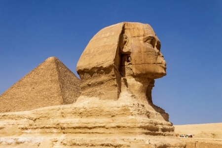 pyramids and sphinx