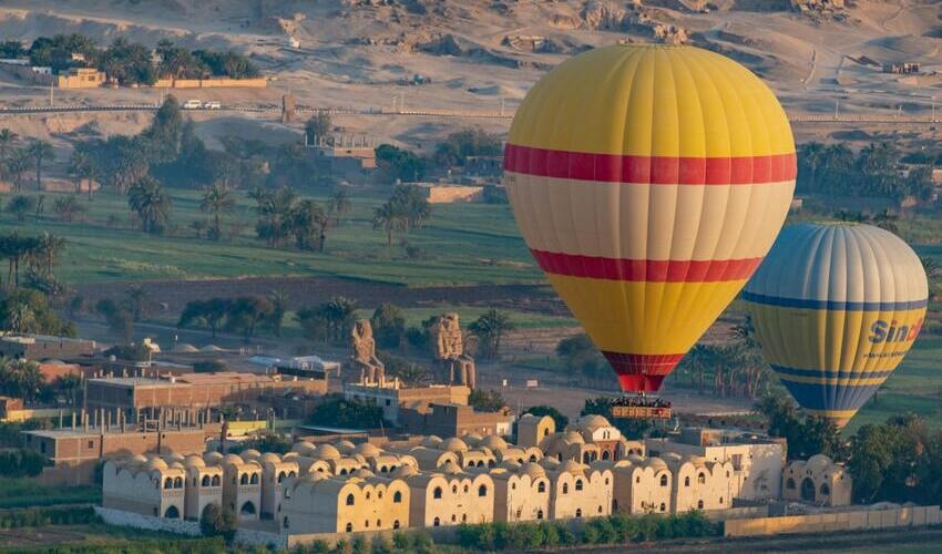 Hot Air Balloon Ride in Luxor, Egypt