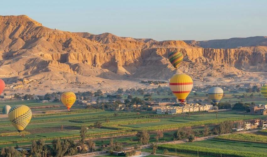 Hot Air Balloon Ride in Luxor, Egypt